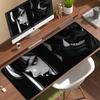 HD Черно-белая аниме-девушка кошка Коврик для мыши XXL Игровой коврик для мыши Большой ковер для геймера Настольный коврик для ПК Защитные коврики для компьютерного офиса