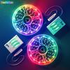Светодиодная лента RGB 5 В, 3 АА, батарейный отсек, цветной пульт дистанционного управления, гибкая светодиодная лента, фестивальная атмосфера