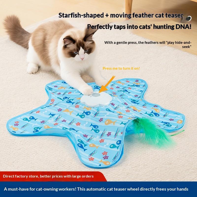 Smart Sound-Activated Cat Hunting Cover Automatic Rotating Interactive Cat Tunnel Toy