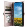 Для Xiaomi Poco M8 Pro 5G/Redmi Note 15 Pro+ 5G (Глобальный) Кожаный чехол с ремешком на запястье, кошельком и подставкой для телефона