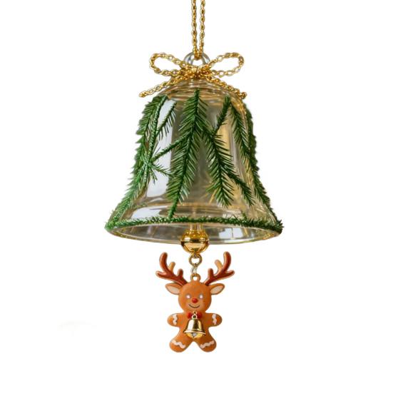 Рождественские колокольчики, елочные украшения, подвесной колокольчик с Санта-Клаусом/Лосем/Пингвином, украшения для праздничного домашнего декора елки
