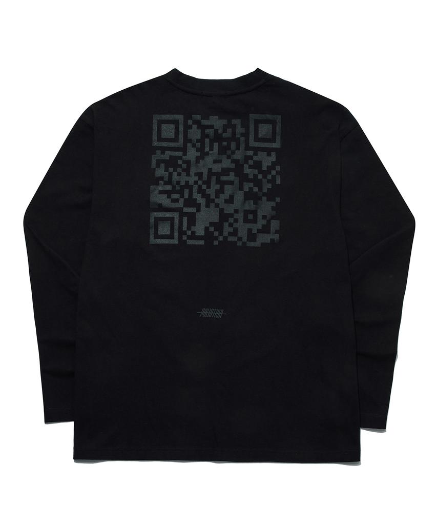 Футболка с длинным рукавом 'Pollution Qr Code'