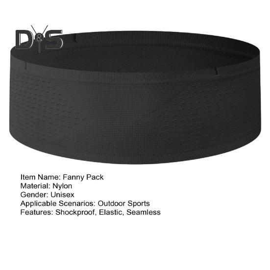 Invisible Fanny Pack Seamless Shockproof Running Waist Belt Bag Unisex Sports Gym Bag Fanny Pack Mobile Phone Bag for Fitness Jogging Cycling