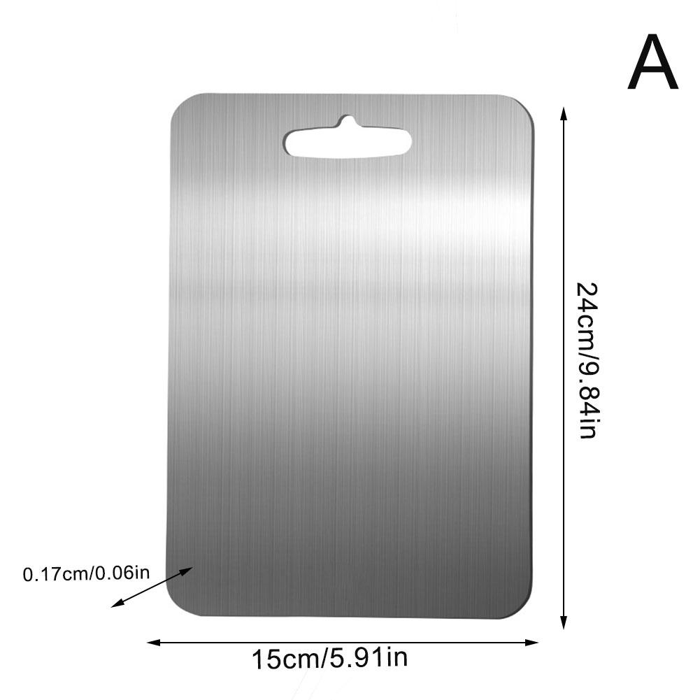 Разделочная доска из нержавеющей стали 304 толщиной 0,17 см, антибактериальная, устойчивая к плесени, бытовая разделочная доска, кухонная доска для замешивания теста