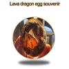Прозрачное лавовое хрустальное яйцо дракона из высококачественной смолы, сувенирное яйцо динозавра, украшение для дома, поделки