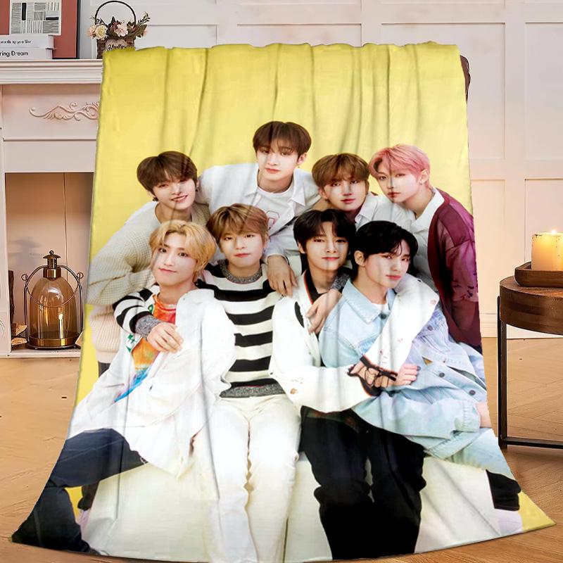 1PC Kpop Stray Flannel Blanket Gift, Suitable for Both Men And Women, Soft Ideal for Beds And Sofa, Birthday Or Christmas Gift