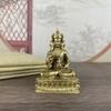 Antique Four-Armed Avalokitesvara Bidhisattva Statue Desk Ornaments Tibetan Patron Saint Figurines Home Decoration Crafts