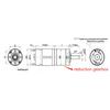 28MM High Precision High Torque Planetary Gearbox Reducer Speed Ratio 3-461 for 385 395