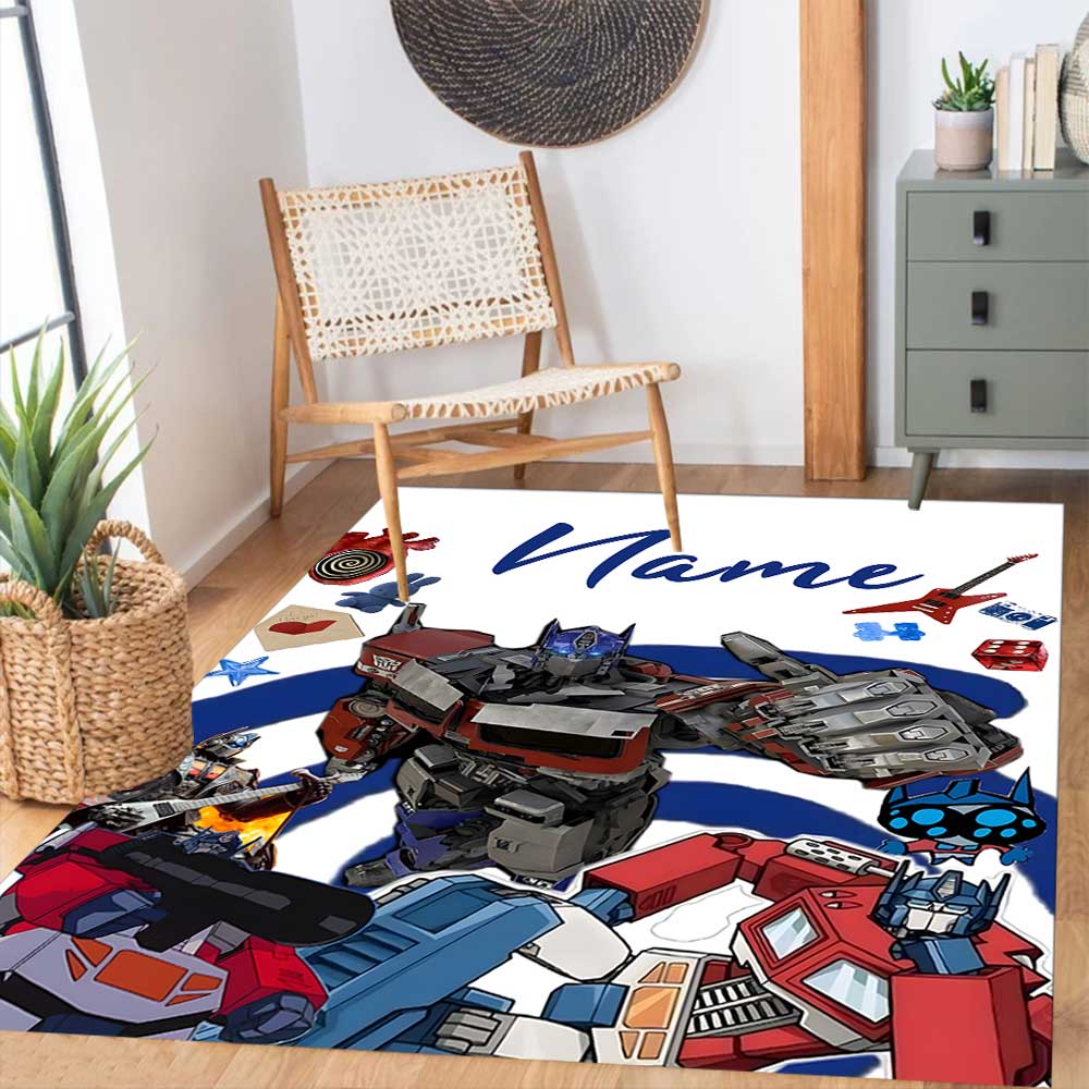 Transformers Fans Customize your name rug, office chair cushion, home bedroom living room gift.