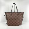 [Б/У] Сумка-тоут Neverfull Mm из клетчатого водостойкого канваса с кожаной отделкой - Очень хорошее состояние #4XWBWW
