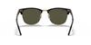 Ray-Ban Солнцезащитные очки Clubmaster Classic RB3016 W0365 51 - Черный эбони и золото / Зеленые линзы G-15
