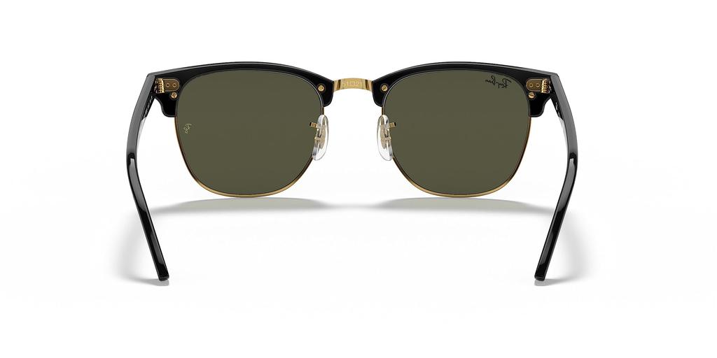 Ray-Ban Солнцезащитные очки Clubmaster Classic RB3016 W0365 51 - Черный эбони и золото / Зеленые линзы G-15