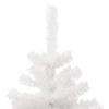 Spiral Christmas Tree with Lighting and Stand White 150 cm
