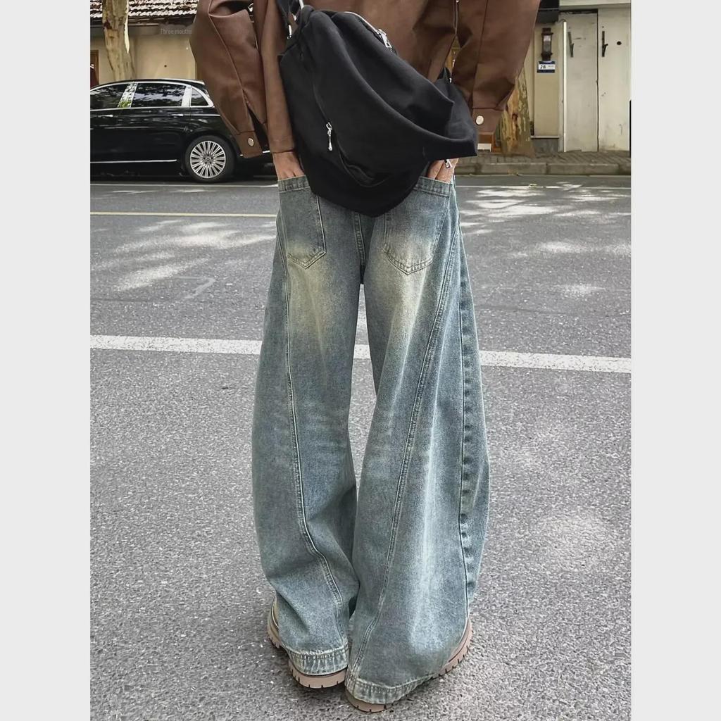 Джинсы прямого кроя для мальчиков 2024 года — модные повседневные брюки Scimitar на весну и осень