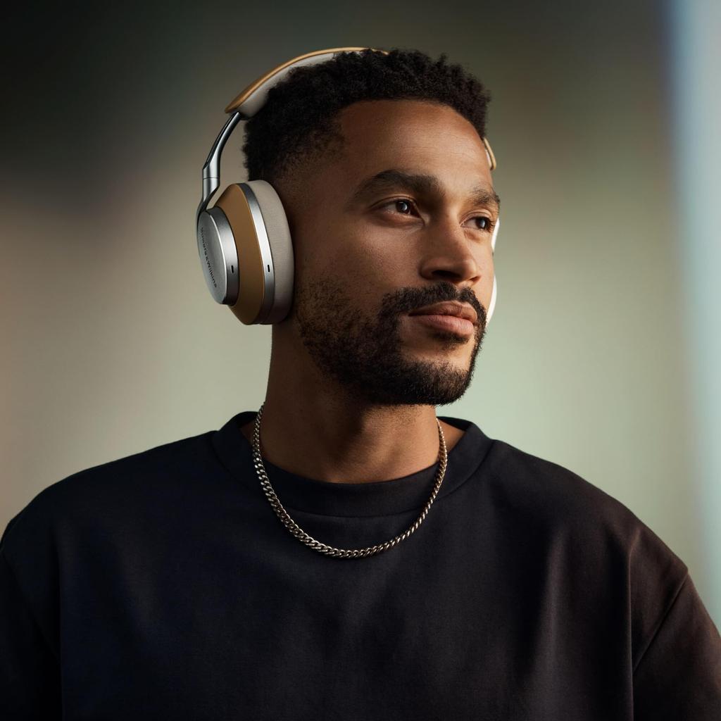 Bowers Wilkins Bowers Wilkins Flagship Wireless Noise Canceling Headphones Tan Leather & & B&W PX8/T