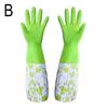 Waterproof And Warm Rubber Gloves Kitchen Washing Dishes Gloves Housework Gloves Women’s Cleaning W1W6