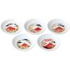 Small Set of Diameter 9 X Height Fuji Colorful Small Mino Made In Japan Ale-net Plates, 5, 1.6cm, Plates, Porcelain, Ware,
