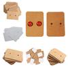 100Pcs Professional Type Earring Ear Studs Holder Display Hang Kraft Cards Paper