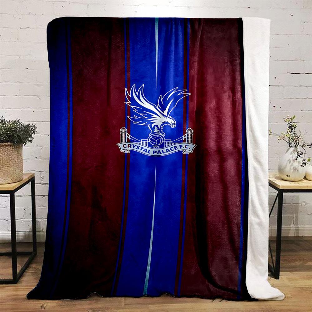 Crystal Palace F.C. Logo Blanket Design print blanket soft and cozy perfect for the living room bed sofa or a nap,gift