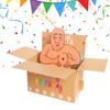 Забавная pop-up открытка на День Рождения с 3D-персонажем и шариками-сердечками, креативная открытка-поделка из бумаги, декоративная открытка