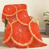 Refreshing fruit slices for summer Blanket Soft Throw Blanket for Home Bedroom Bed Sofa Picnic Travel Office Rest Blanket Gift