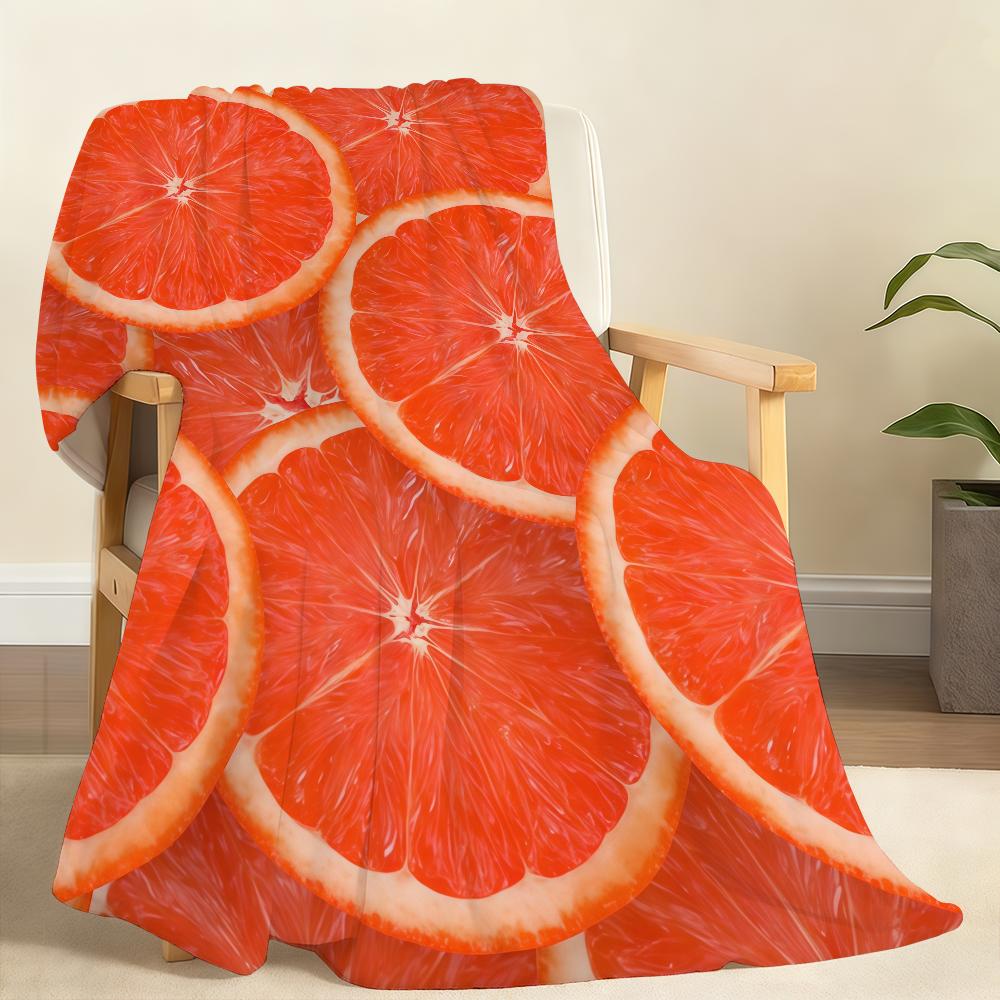 Refreshing fruit slices for summer Blanket Soft Throw Blanket for Home Bedroom Bed Sofa Picnic Travel Office Rest Blanket Gift
