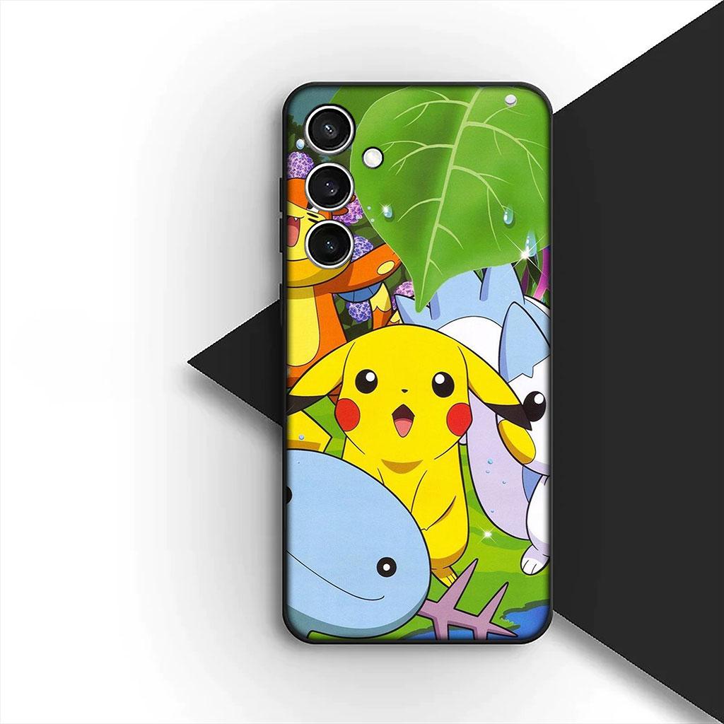 Чехол для телефона P-Pokemons Charmander P-Pikachus для Samsung Galaxy S25 S24 S23 FE Ultra Plus S7 Edge S25+ S23+ A56 5G Мягкий чехол