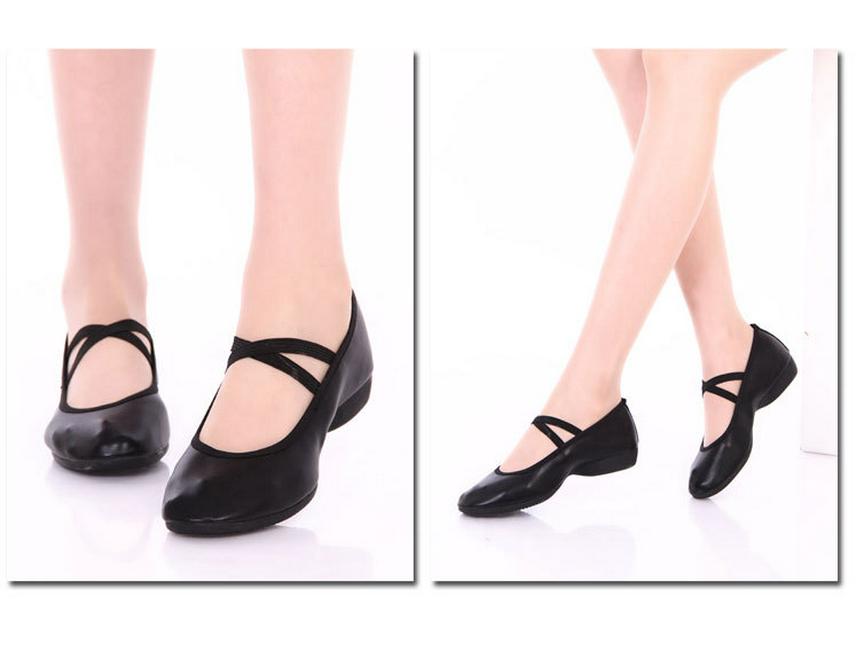 2023 Межграничные туфли для практики балета и танцев на площади с мягкой подошвой, плоский каблук, взрослые