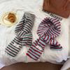 Women's Colorful Striped Scarf Winter Warm Soft Lamb Wool Neckwear with Vibrant Student Women Outdoor Casual Cute Small Scarf