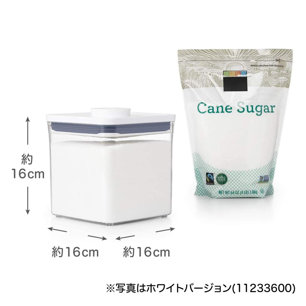 Контейнер для хранения OXO OXO Пластиковый герметичный контейнер для поп-музыки из нержавеющей стали Большой квадратный короткий 2,6 л