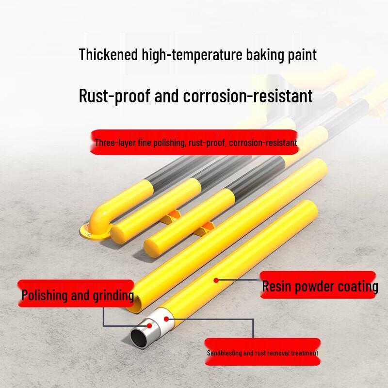 MAINUOQI L-shaped Steel Pipe Parking Barrier