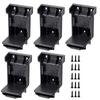 5pcs Power Tool Battery Holder Mount Stand  2-in-1 Battery and Tool Storage Rack Bracket