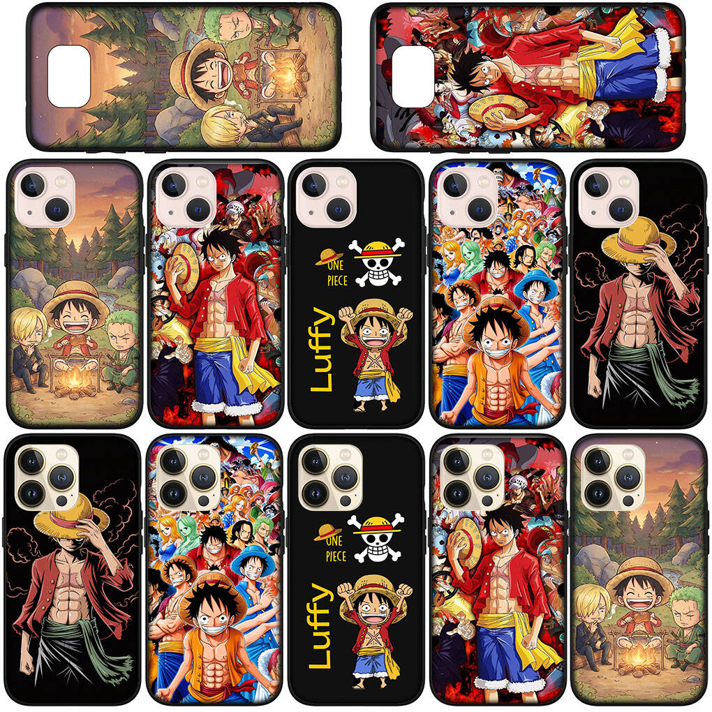 Phone Case for iPhone 17 15 16 Plus Xiaomi Poco X7 X6 F8 F7 M8 C85 C75 C71 Redmi Note 14 12 11 13 Pro Max A4 14C 15C Zoro One Luffy Pieces Sanji Cover