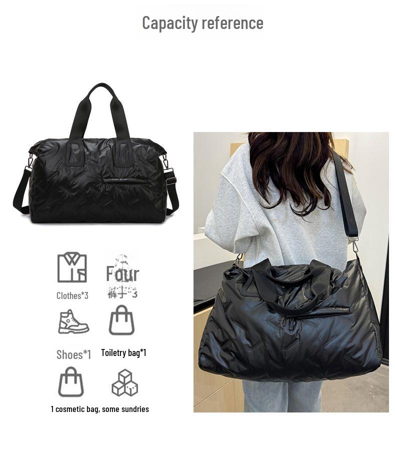 Женская легкая дорожная сумка большой вместимости – на одно плечо, для спортзала и ручной клади из хлопка