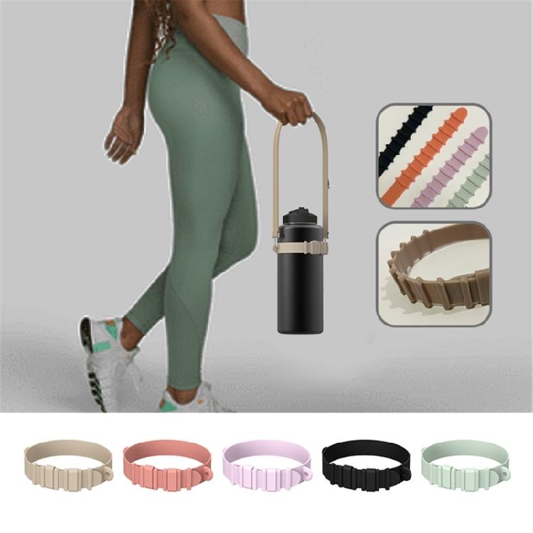 Ремешок-шнурок с ручкой для бутылки с водой, универсальный силиконовый ремень-переноска для бутылки
