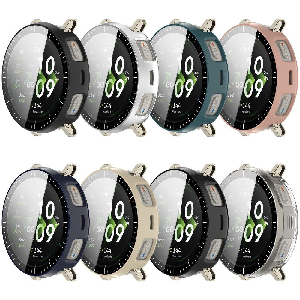 PC+Tempered Screen Protector Cover Shell for Amazfit Active 3 Premium Smart Watch Accessories