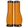 GORIX Leather Cycling Grips with Ergonomic Design for Less Fatigue (GX-GPK) Brown