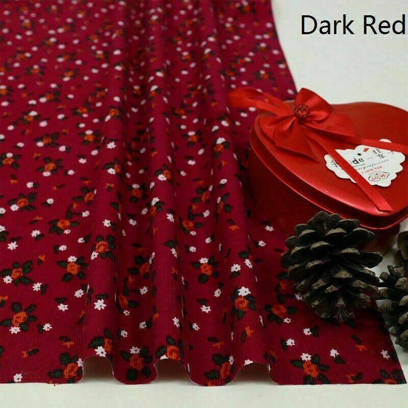 110x100 см Цветочный Принт Вельвет Ткань Для Шитья Скатерти Платье Детская Одежда Шторы Сумка DIY Лоскутное Искусство