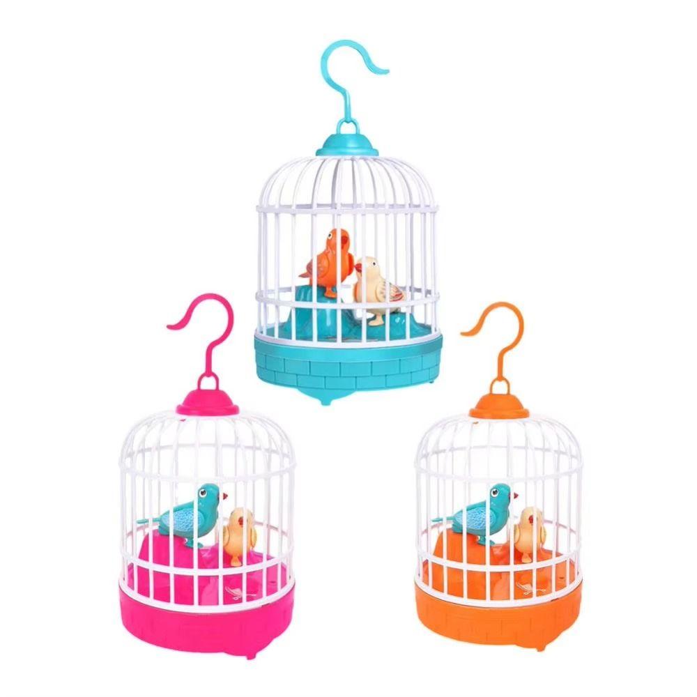 Parrot Cage Talking Electric Bird Realistic Voice Simulation Bird Cage  Entertainment