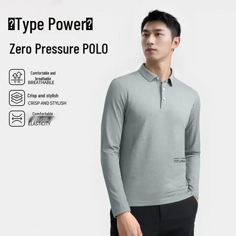 Warrior Men's Long-Sleeve Breathable Polo Shirt