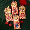 4Pcs Red Envelope Chinese New Year Red Packet Cute Cartoon Dragon Design Good Luck Money Envelope for Festive