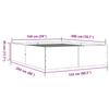 Bed Frame White 150x200 cm Particleboard