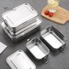 Ланч-бокс из нержавеющей стали, герметичный ланч-бокс для детей и взрослых, контейнеры для еды для сэндвичей, фруктов, закусок