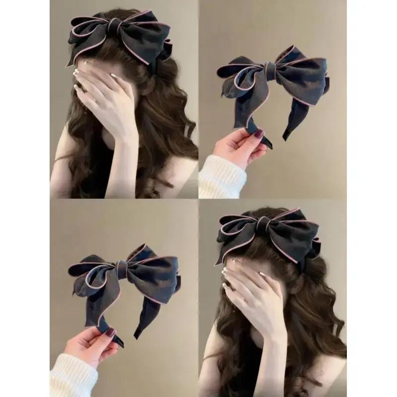Ultra-Wide Bow Hairband: Cute, Face-Slimming, Korean Style Hair Accessory