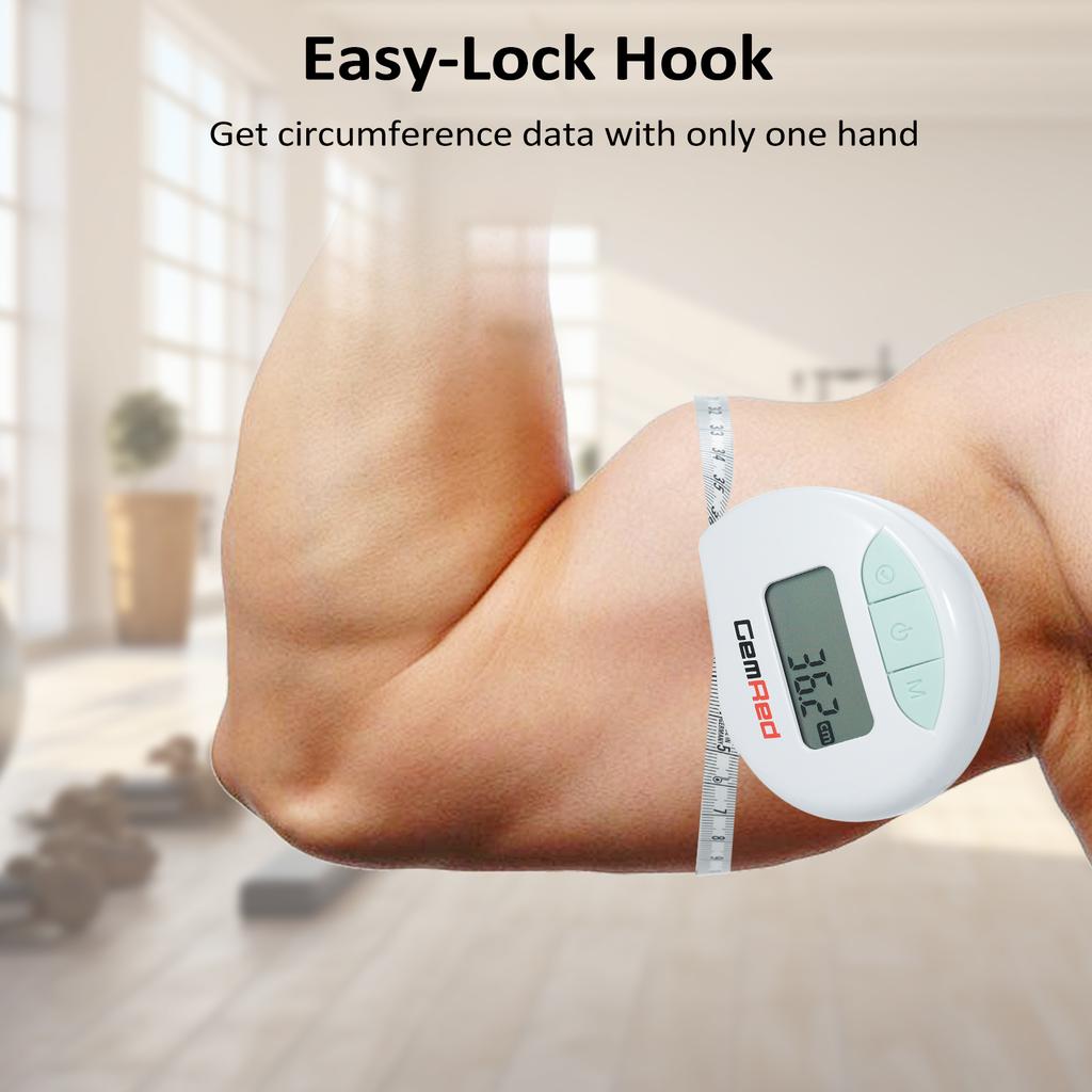 GemRed Smart Tape Measure Body Measuring Tape for Weight Loss BT Body Measurement Tape with App Body Fat Measurement