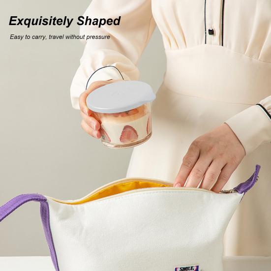 Удобный прочный герметичный многоцелевой видимый стеклянный круглый контейнер для приготовления еды, кухонные принадлежности, коробка для хранения продуктов питания