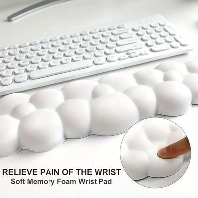 Коврик для мыши с подставкой для запястья Keyboard Cloud противоскользящая пена с эффектом памяти для рабочего стола, офиса, игровой мыши, подставка для запястья
