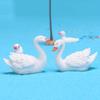 1шт смола пара лебедь модель DIY миниатюрный пейзажный сад бонсай украшения Yousheng