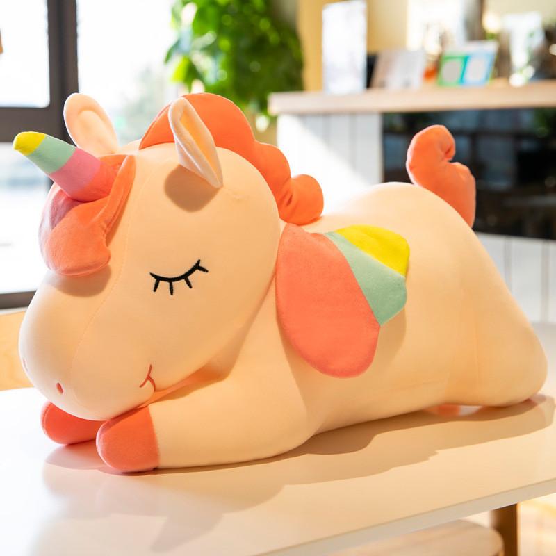Плюшевая игрушка Единорог Животное Подарок для Детей Мягкий Короткий Плюш Подушка для Сна