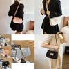 Chic Street Style Chain Shoulder Bag For Women 2024 Trendy Bowknot Pu Leather Purse